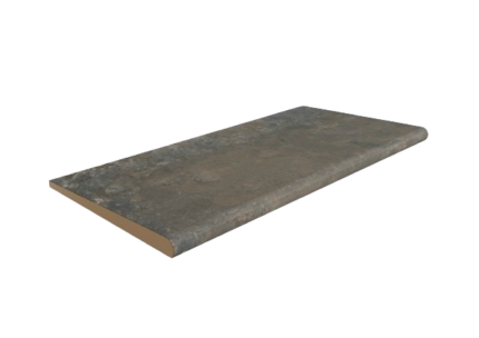 Margelle ronde Pietro dark black river stone